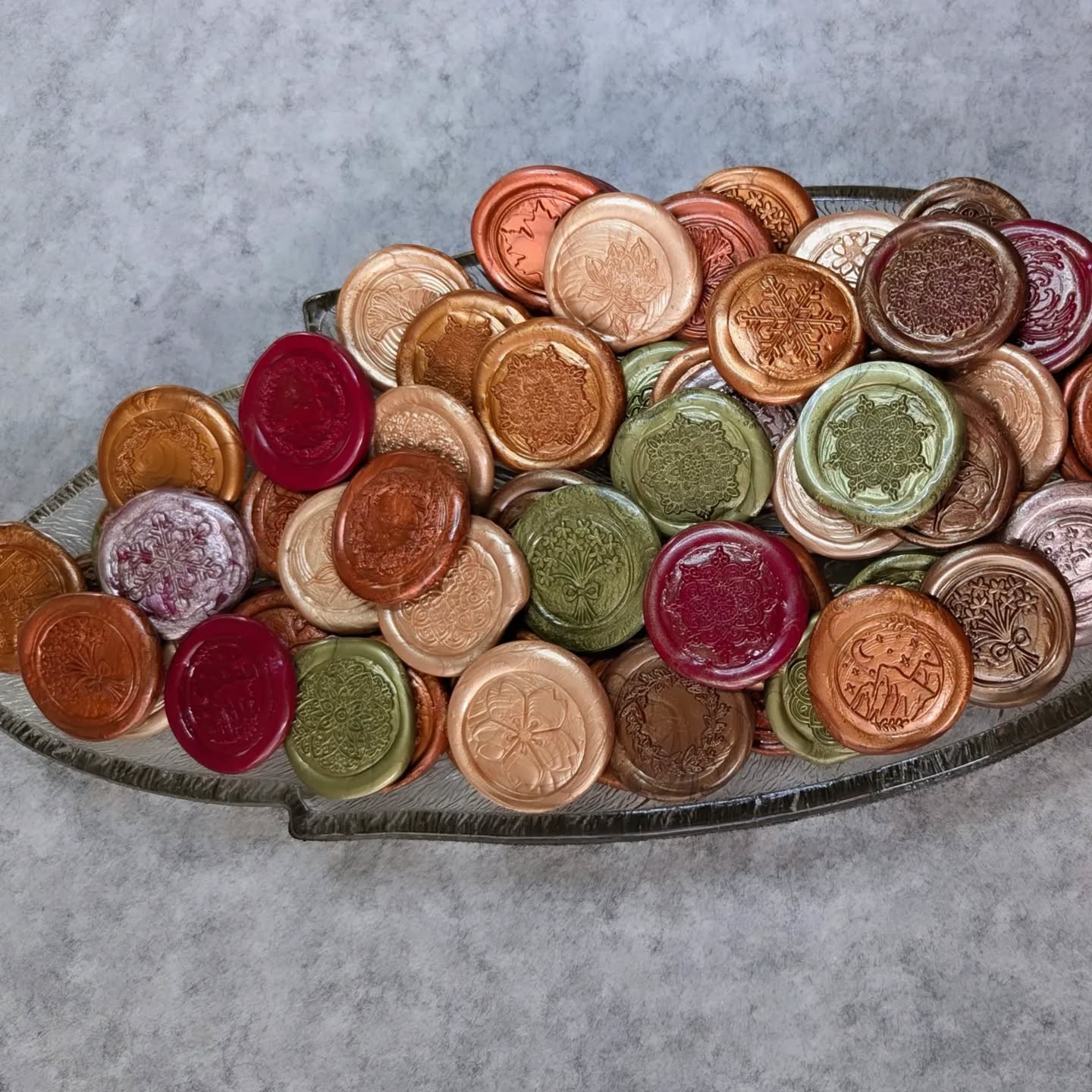 Fun new addition to the holiday markets! Wax seal magnets.