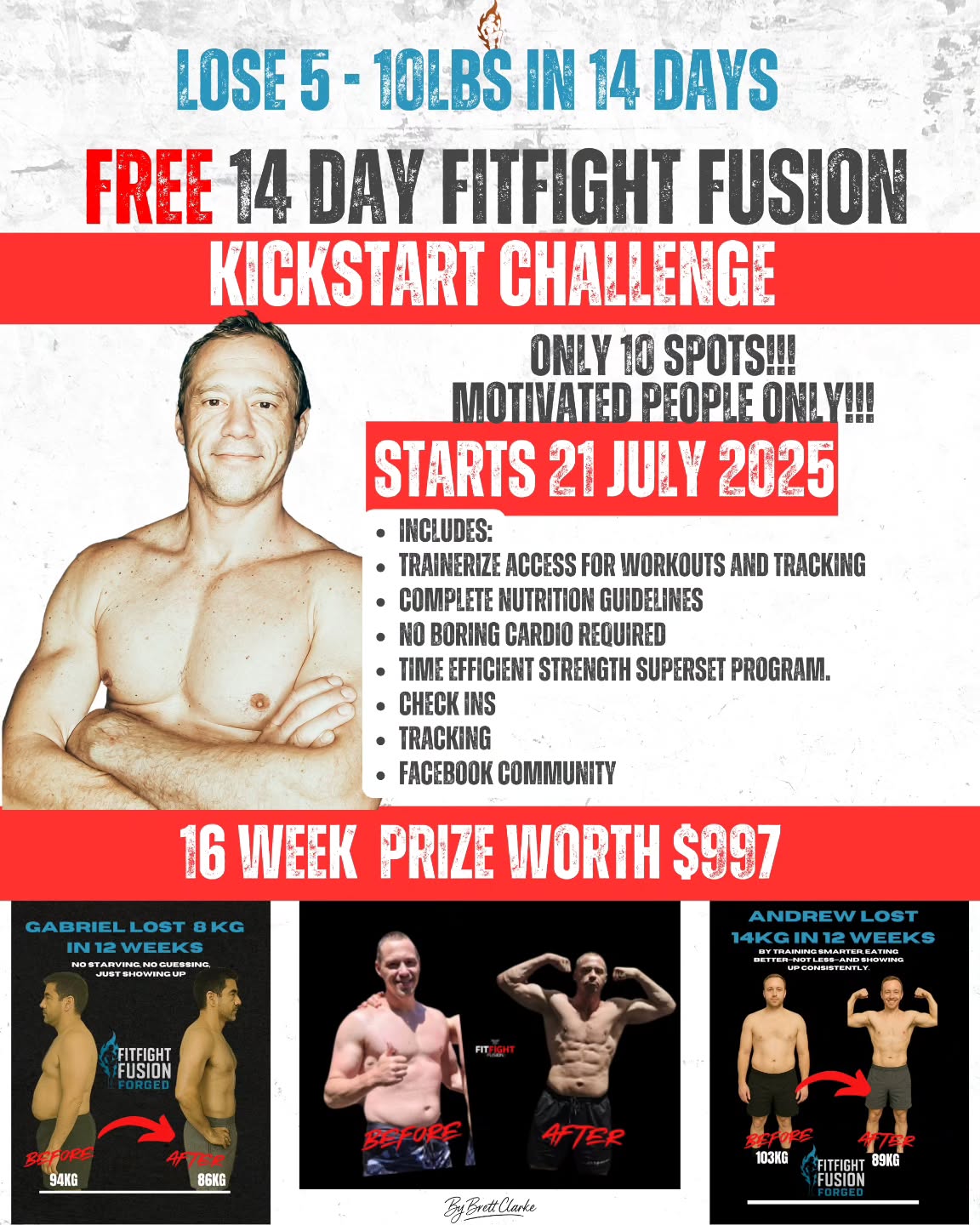 🥊 14-DAY WARRIOR KICKSTART CHALLENGE 🥊
Are you a man 30+ who's Ready to drop 5-10lbs in 14 days WITHOUT boring cardio?
This isn't another generic challenge.
⚠️ ONLY 10 SPOTS AVAILABLE ⚠️
WHAT YOU GET:
✅ Exclusive Trainerize app access
✅ 3x strength workouts (Mon/Wed/Fri)
✅ 2x Muay Thai sessions (Tue/Thu)
✅ Custom 14-day nutrition plan + macros
✅ Professional body tracking & measurements
✅ Daily coaching from a World Champion
✅ Weekly check-ins & adjustments
PRIZE: Winner gets 16-Week DFY Warrior Shred Program ($997 value)
This is professional periodization, not playground fitness.
REQUIREMENTS:
→ Track ALL workouts & nutrition daily
→ Submit measurements & progress photos
→ Complete weekly check-in forms
→ Follow the program exactly as prescribed
Applications close July 19th or when spots fill.
👇 DM or comment "CHALLENGE" for entry form link 👇
Stop guessing. Start dominating.
#WarriorKickstart #FitFightFusion #AntiCardio #MuayThai #MenOver30 #WorldChampion #WarriorMindset #ProfessionalPeriodization #NoBoringCardio #DropWeight #BuildStrength #FightingFitness #TransformationChallenge #OnlyTenSpots #StopGuessingStartDominating