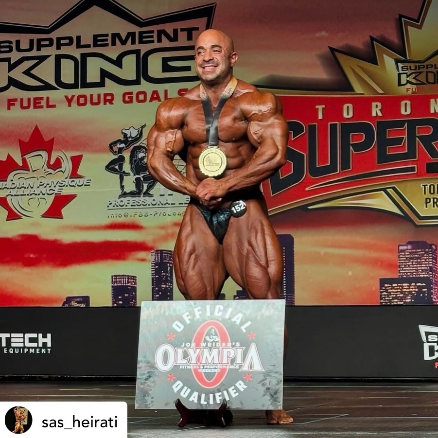He’s on his way to the ⭕️ another proud moment for the Iron Monkey team as @sas_heirati earns his spot at the 2025 @mrolympiallc after winning the Toronto Pro • @sas_heirati We did it! Finally a WIN, finally I’m going to the @mrolympiallc after taking 1st place at the @toprosupershow today which was a pleasure to attend this awesome event…to say it feels unreal would be an understatement. I need to sleep but I just wanted to say a quick thank you to everyone who’s helped me get this far, i’ll spam you all with posts of appreciation soon but for now WE ARE’NT DONE YET this season 😝 💪🏼