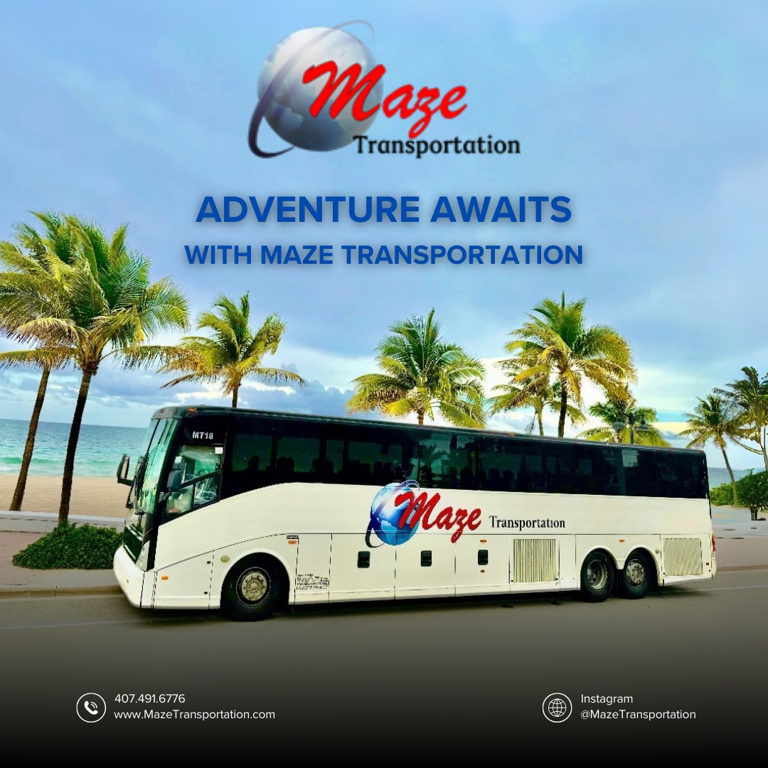 Group travel made easy with Maze Transportation ā whether itās corporate events, school trips, or beach days, weāll get you there safely and on time
ā¢
#GroupTravel #FloridaTransportation #MazeTransportation #CharterBus #TravelMadeEasy #EventTransport #RideWithMaze #SchoolTrips #CorporateShuttle #BeachTripReady
šø By Antonio Zuluga
